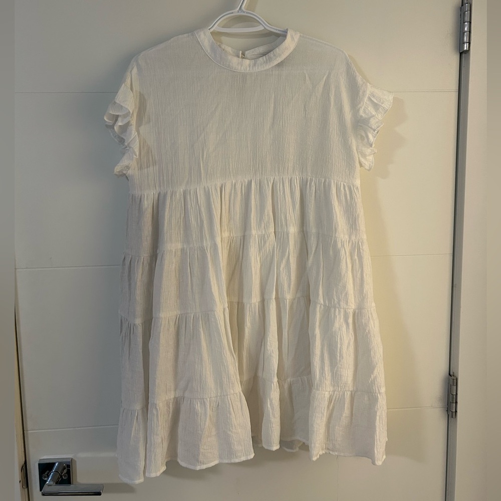 White mini dress